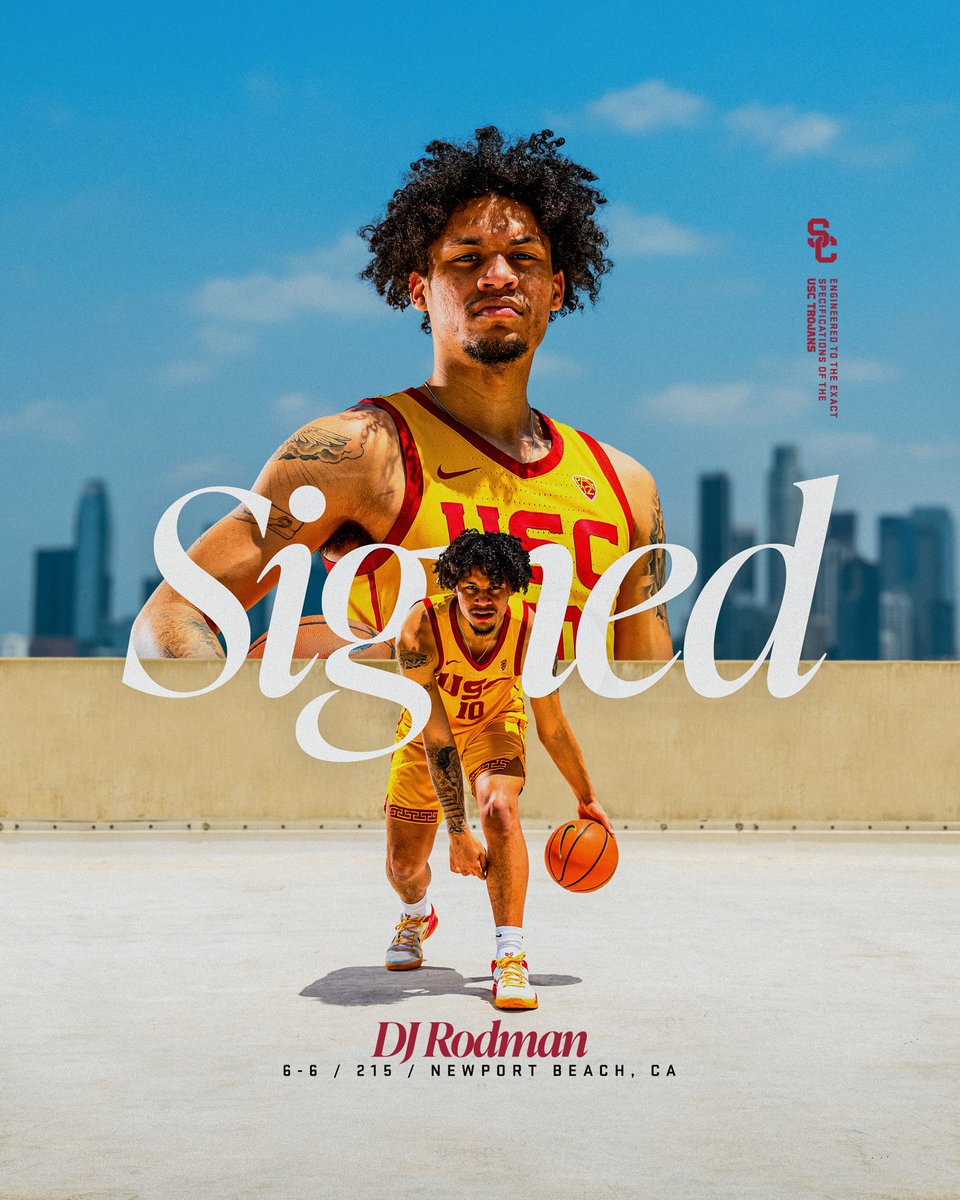 Son of NBA great Dennis Rodman transferring to USC, joining Bronny
