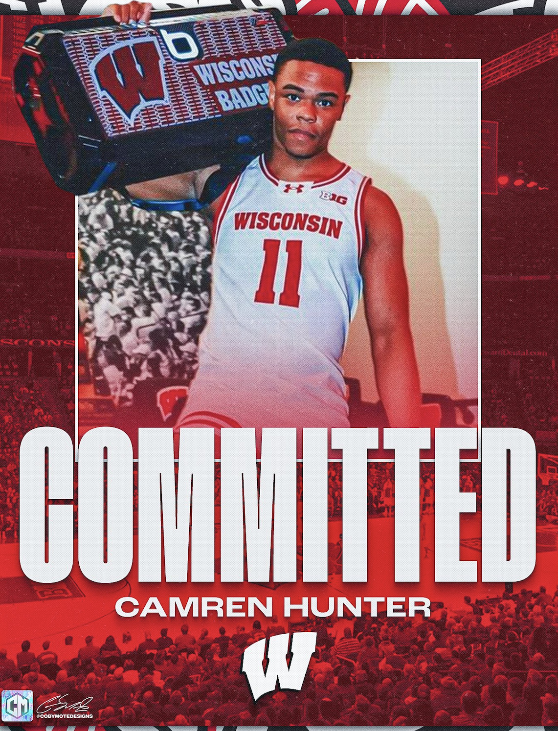 Wisconsin adds Central Arkansas transfer Camren Hunter