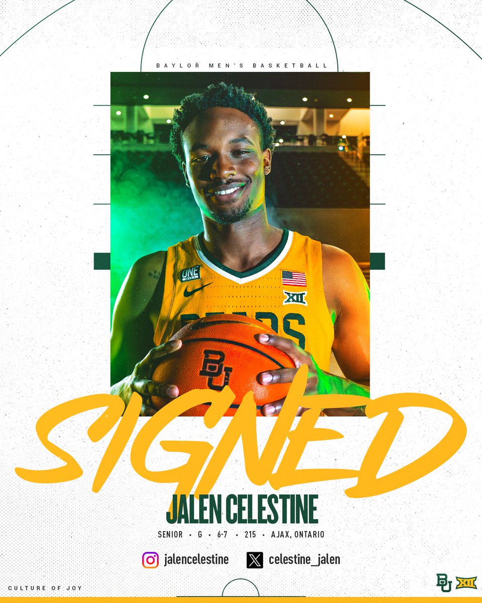 Baylor signs Cal transfer Jalen Celestine